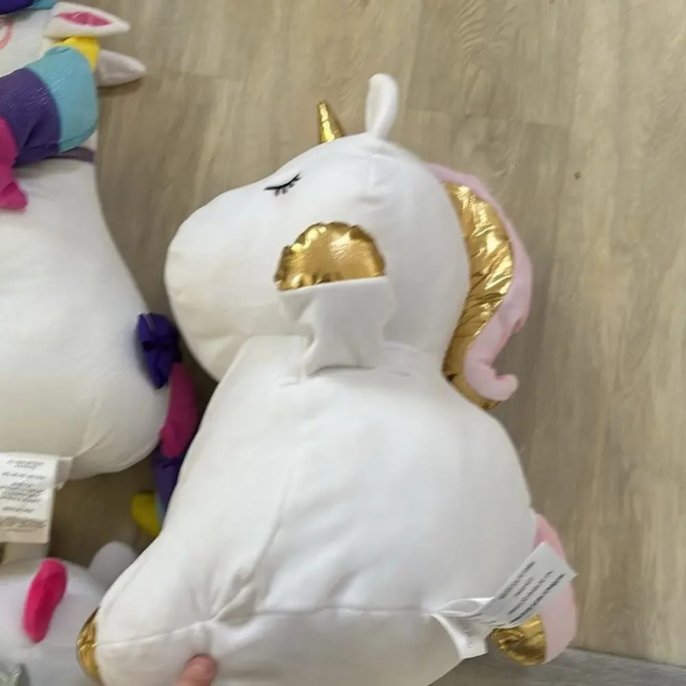 Unicorn plush bundle of mixed sizes brands colors all in euc or nwt set of 7
